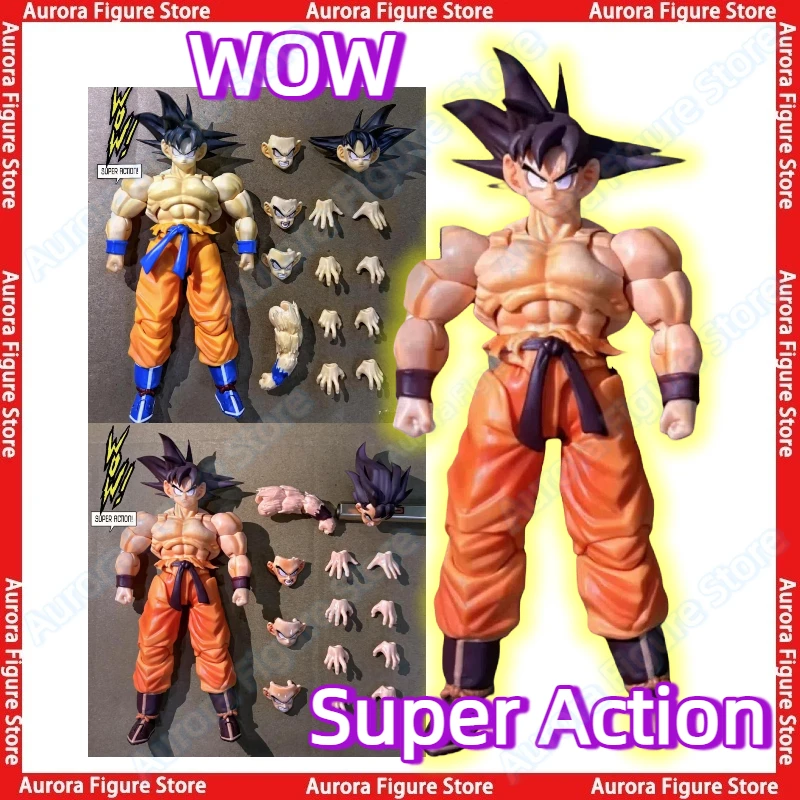 W magazynie WOW Super Action Dragon Ball Z SHF SSJ Kaiouken Kaio Ken Son Goku Figurki Akcji Anime Zabawki Modele PVC Prezent