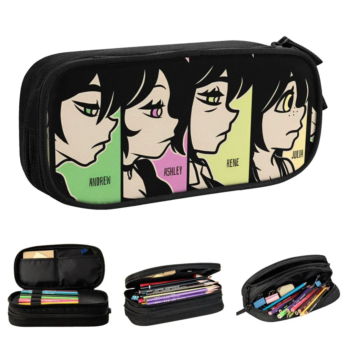 

Пенал «Трана Энди и Лейли», милый игровой мультяшный держатель для ручек, сумка для студентов, большая вместимость, школьный подарок, пеналы