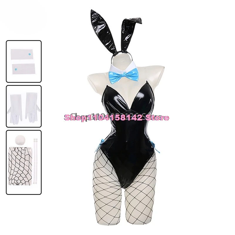 Anime Blue Archive Bunny Girl Sexy Cosplay Costume Lingerie Bodysuit Uniform Suit Women Halloween Anime Game Rabbit Role Play