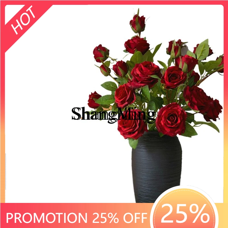 

ZYY light luxury high-end simulated flower ornament, advanced bionic flower dining table, floral ornament next TV cabinet