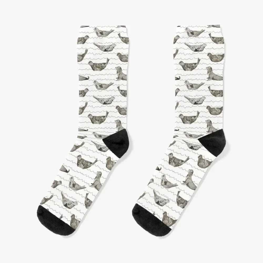 

Seals of La Jolla Socks colored Hiking boots funny gift Lots Socks Men Women's
