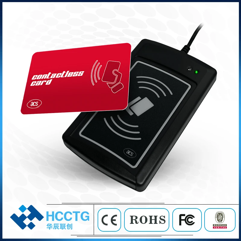 USB Mi Fare UID ISO 14443 Contactless Smart Card Reader Support HID Keyboard Class ACR1281U C2