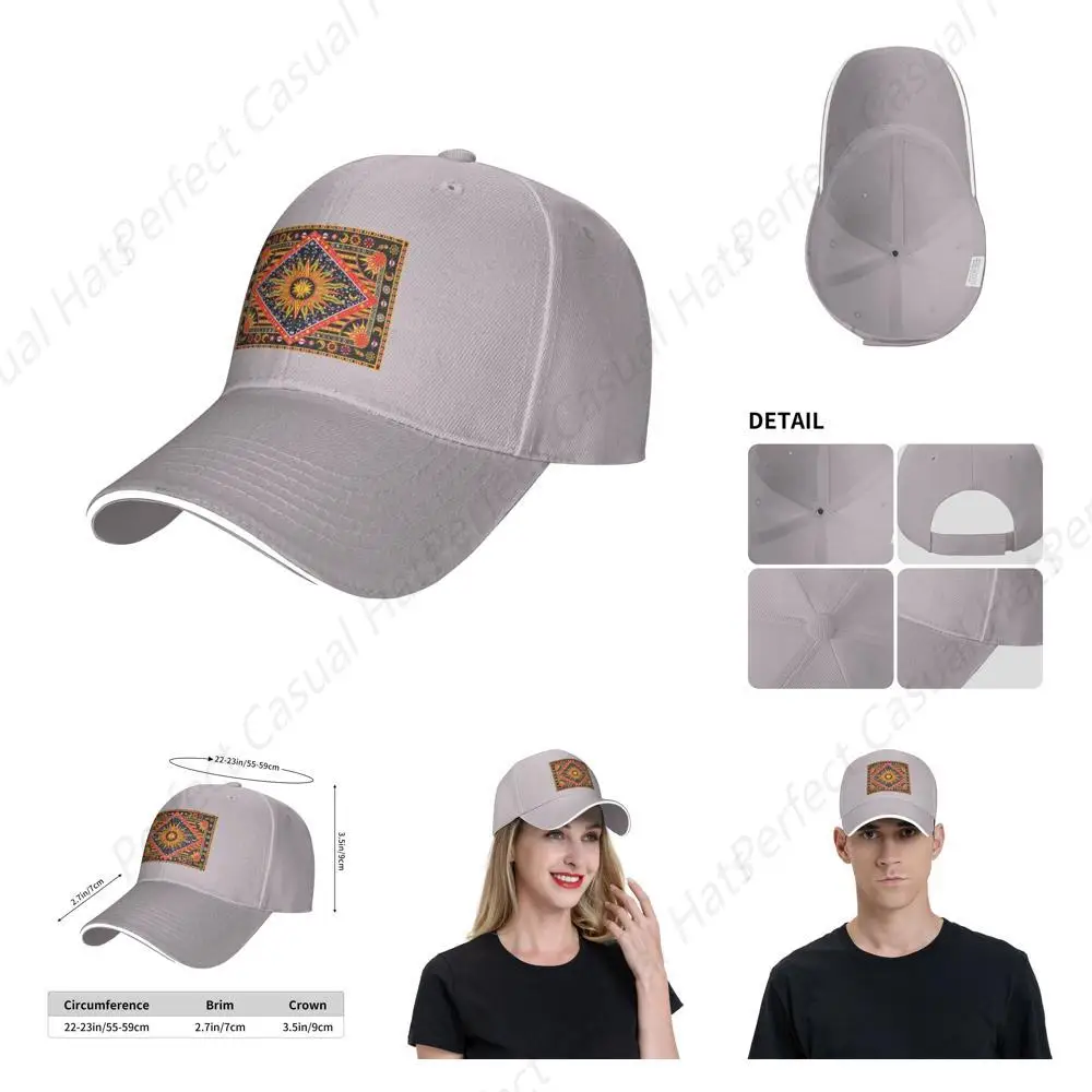 

Vintage Psychedelic Celestial Sun Moon Planet Baseball Cap Sandwich Caps Peaked Caps Trucker Hat Men Women Outdoor Sun Visor