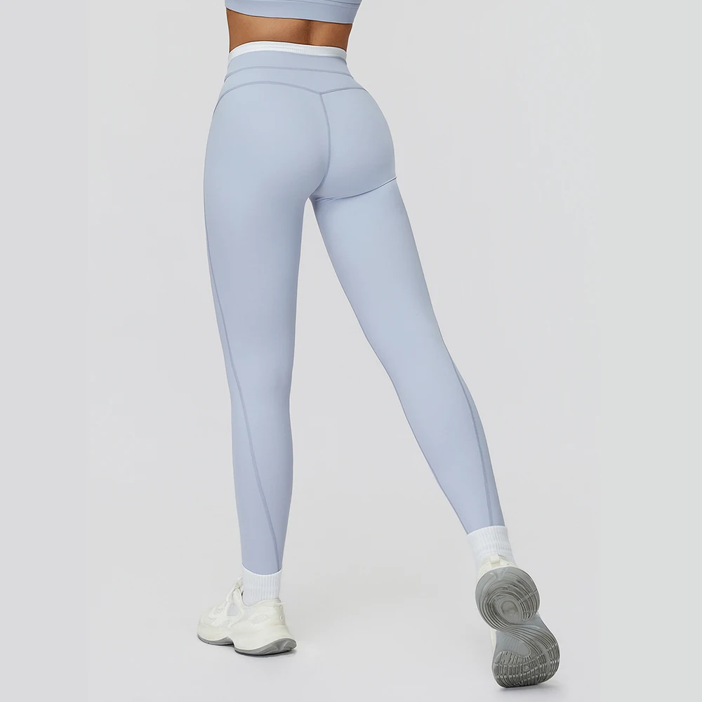 

Женская спортивная одежда, леггинсы для йоги с высокой талией, бесшовные эластичные дышащие спортивные штаны с подтяжкой ягодиц для женщин, леггинсы для спортзала