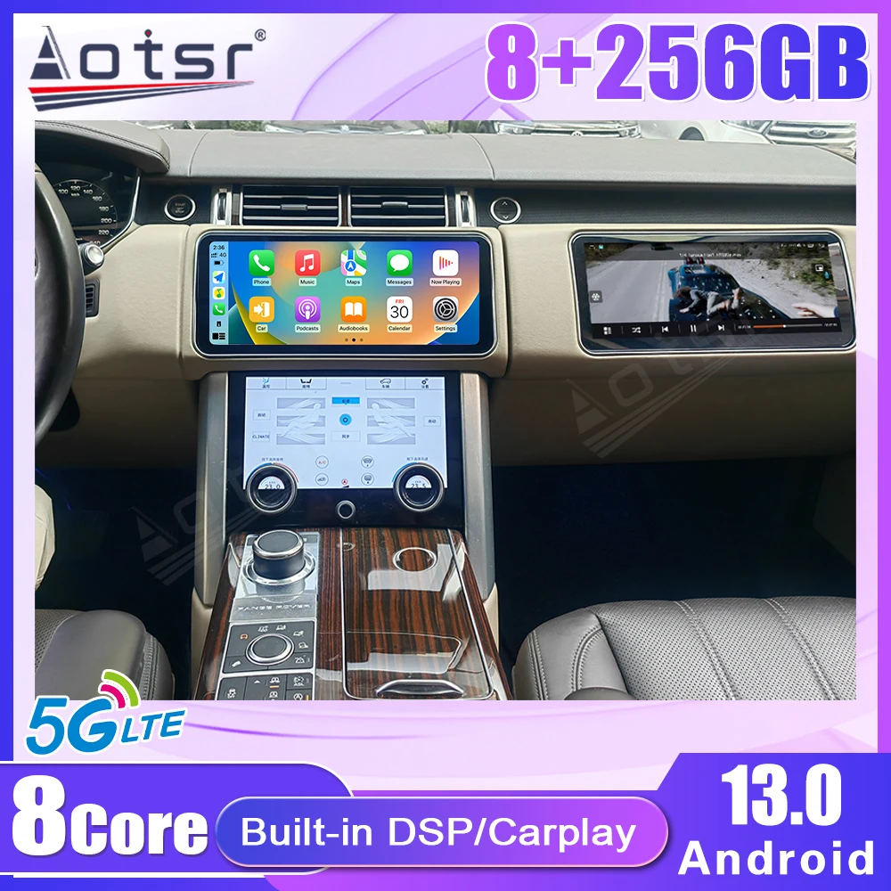 

12.3" Android 13 For Land Rover Range Rover Vogue L405 2013-2017 Car Radio Multimedia Player GPS Navigation CarPlay Touch Screen