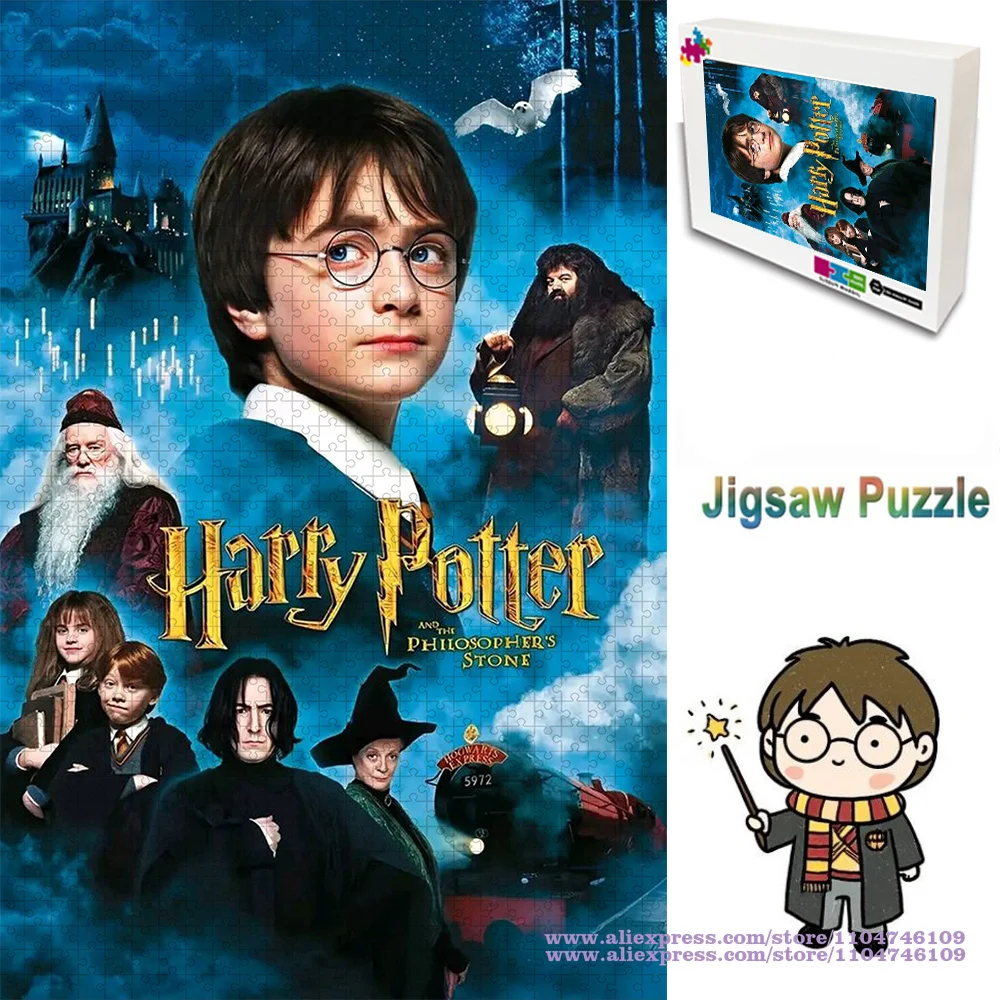 

Harry Potter Characters Puzzle Jigsaw 108/200/300/500/1000/1500Pcs Intelligence Puzzles for Kids & Adults Home Decoration