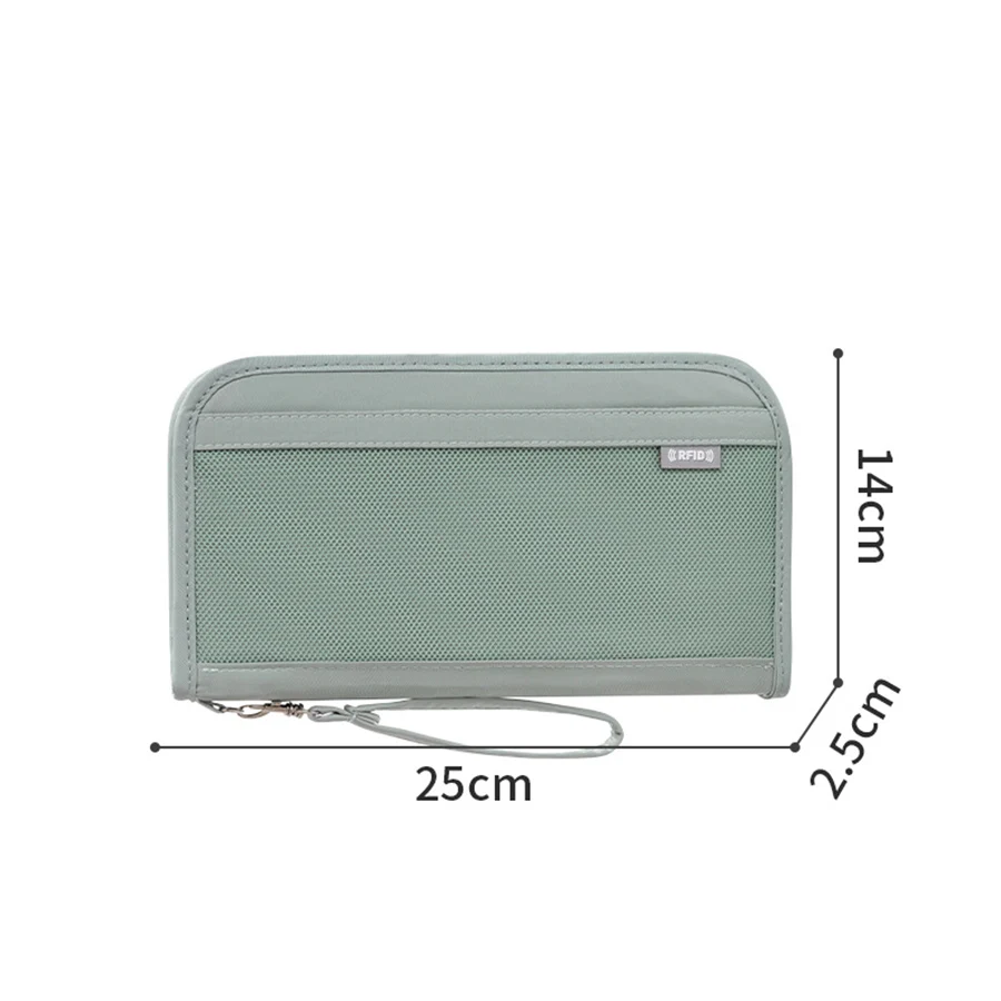 Travel Wallet RFID Blocking Family Passport Holder Carry Storage Case Passport Holder Cash Document Organizer for Cards/Tickets