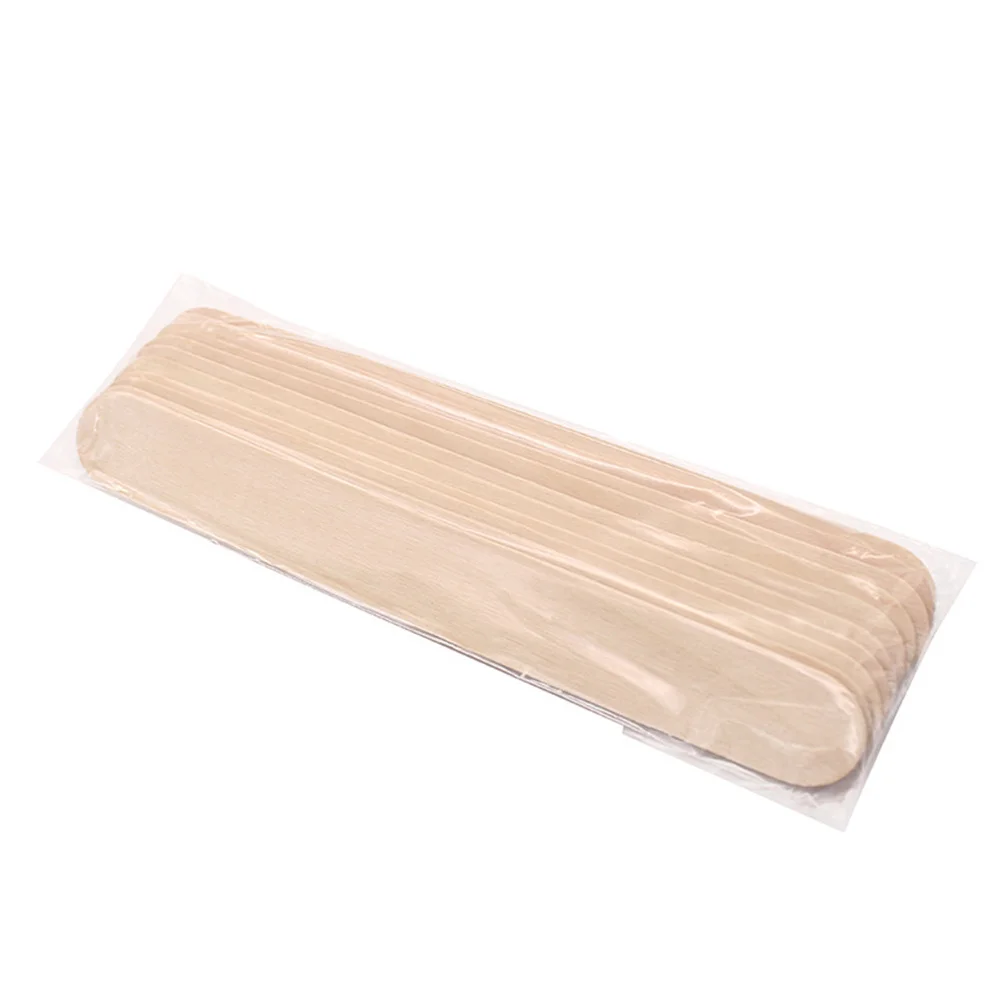 

100pcs Wooden Scraper For Depilatory Wax Application Skin Exfoliation Tool Unhairing Stick Tongue Spatula Beauty Care
