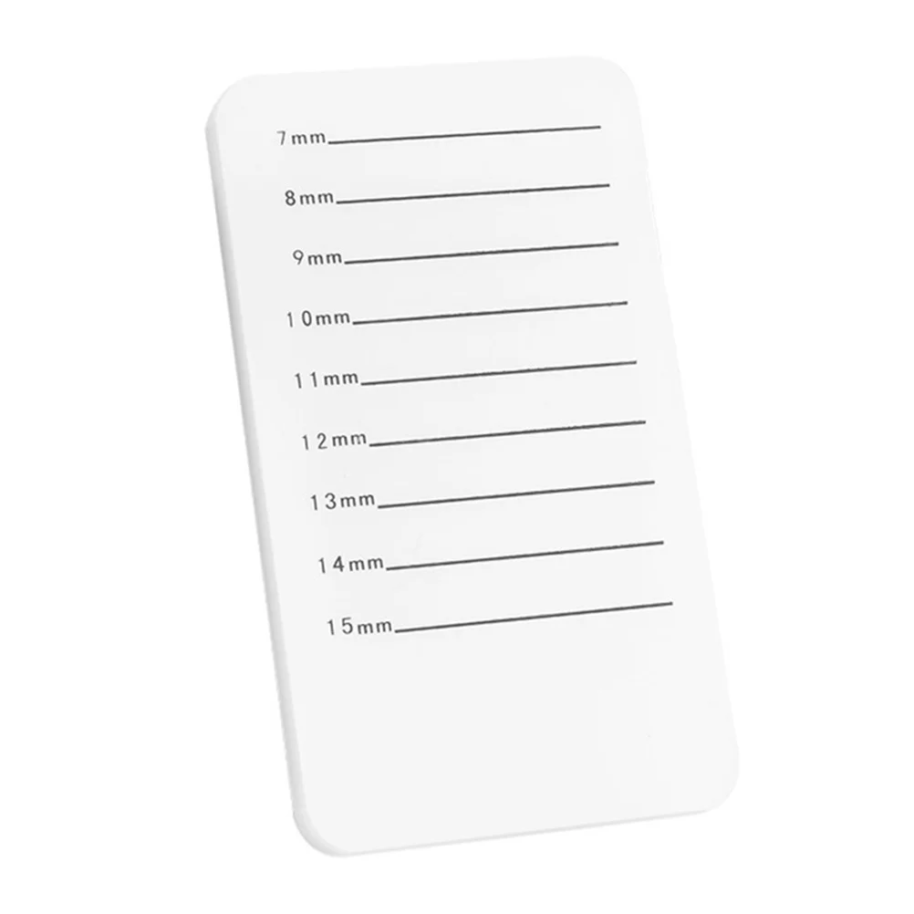 

Acrylic Eyelash Display Board 7Mm-15Mm Scale Reusable Lash Extension Tray Holder For False Eyelashes Grafting Eyelash Hand Plate