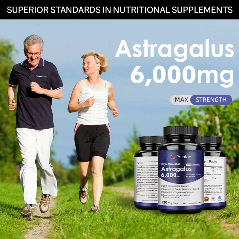 Astragalus 6000mg - Immune System Support, Promotes Heart and Liver Health, Non-GMO