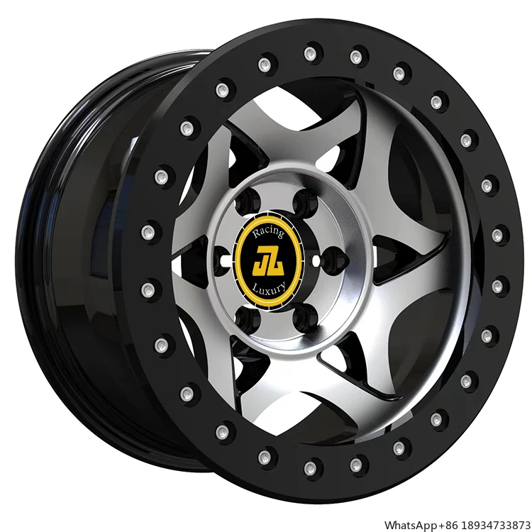 JZ 5x5 4x4 15 inch 16x8 16x9 16x10 bead lock wheels 5x114 6x139.7 custom holes offroad wheel