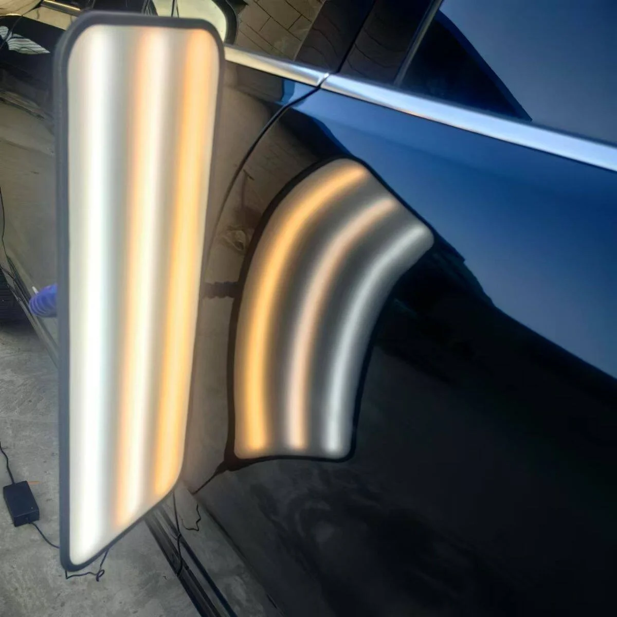 Инструмент для ремонта вмятин на автомобиле: лампа для выравнивания, лампа для обнаружения града