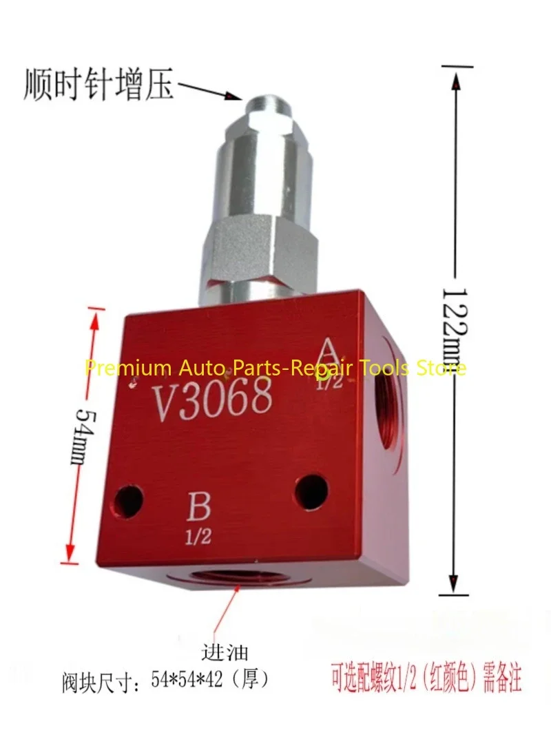 V3068 Manually Adjustable Hydraulic Valve Pressure Relief Valve with Valve Block