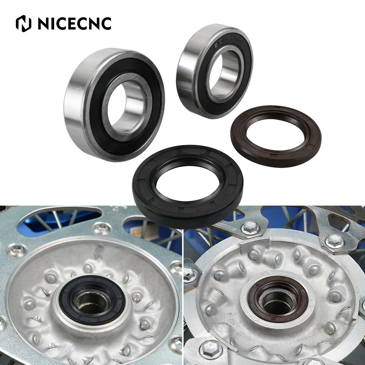 

For Yamaha YZ125 YZ250 1999-2024 YZ250F YZ450F 2003-2008 YZ 125X 250X 250FX 450FX WR250F WR450F Rear Wheel Bearings Oil Seals