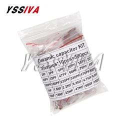 300pcs/lot Ceramic capacitor set pack 2PF-0.1UF 30 values*10pcs Electronic Components Package capacitor Assorted Kit samples Diy