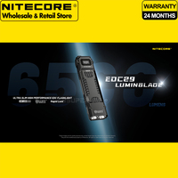 Tactical Search Light NITECORE EDC29 6500 Lumens Ultra Slim High Performance EDC Flashlight Built-in 2500mAh Li-ion Battery