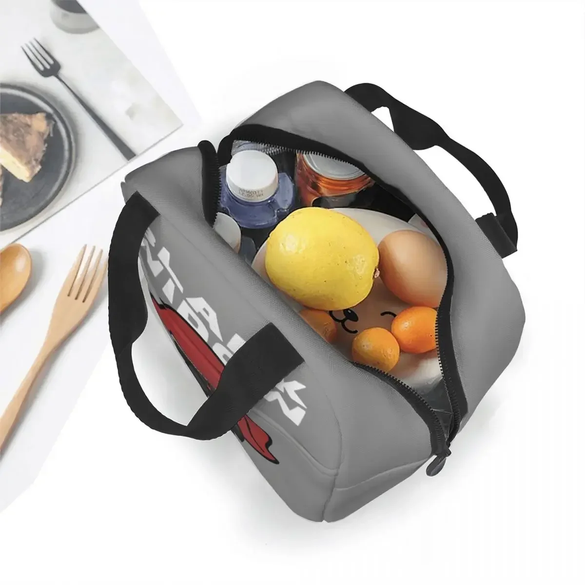 Cute Mini Black Widow Insulated Lunch Bag Thermal Bag Meal Container Portable Lunch Box Tote Girl Boy Office Picnic