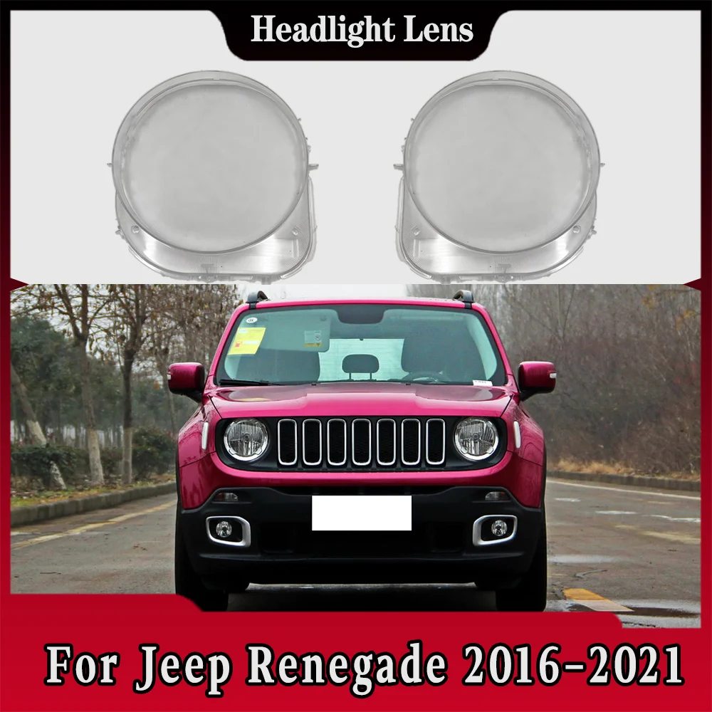 

Headlight Cover For Jeep Renegade 2016 2018 2019 2020 2021 Car Front Headlight Cover Lampshade Lampcover Caps Headlamp Shell