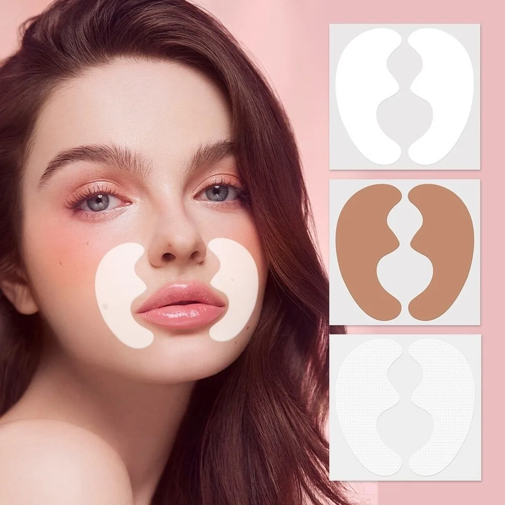 20pair/40pcs Transparent Nasolabial Fold Patch Skin-Tone Invisible Anti Wrinkle Face Patches Tightness Adhesive