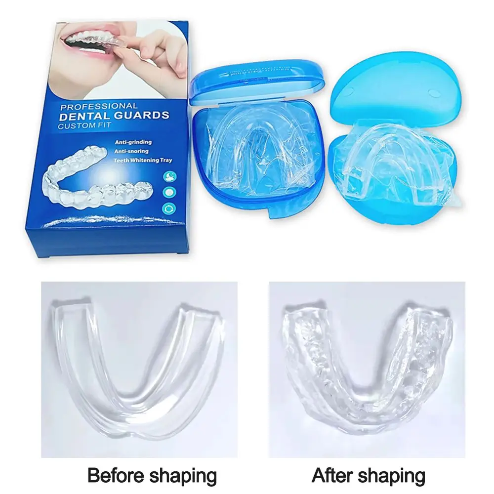 

New Dental Care Stop Snoring Oral Hygiene Tooth Box Night Mouthguard Teeth Whitening Tray Bleach Orthodontic Box