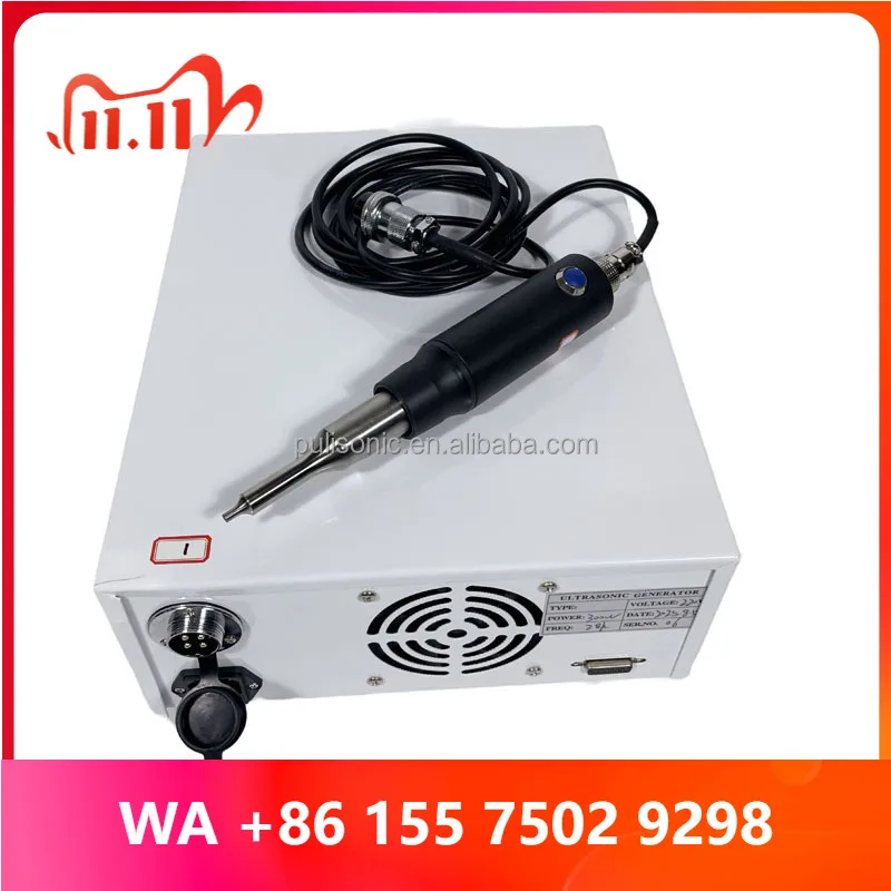 20Khz 1500W Welding Hand hine Nonwoen Frics Por Small sonic Welder hine for Electronic Plastic Rieting