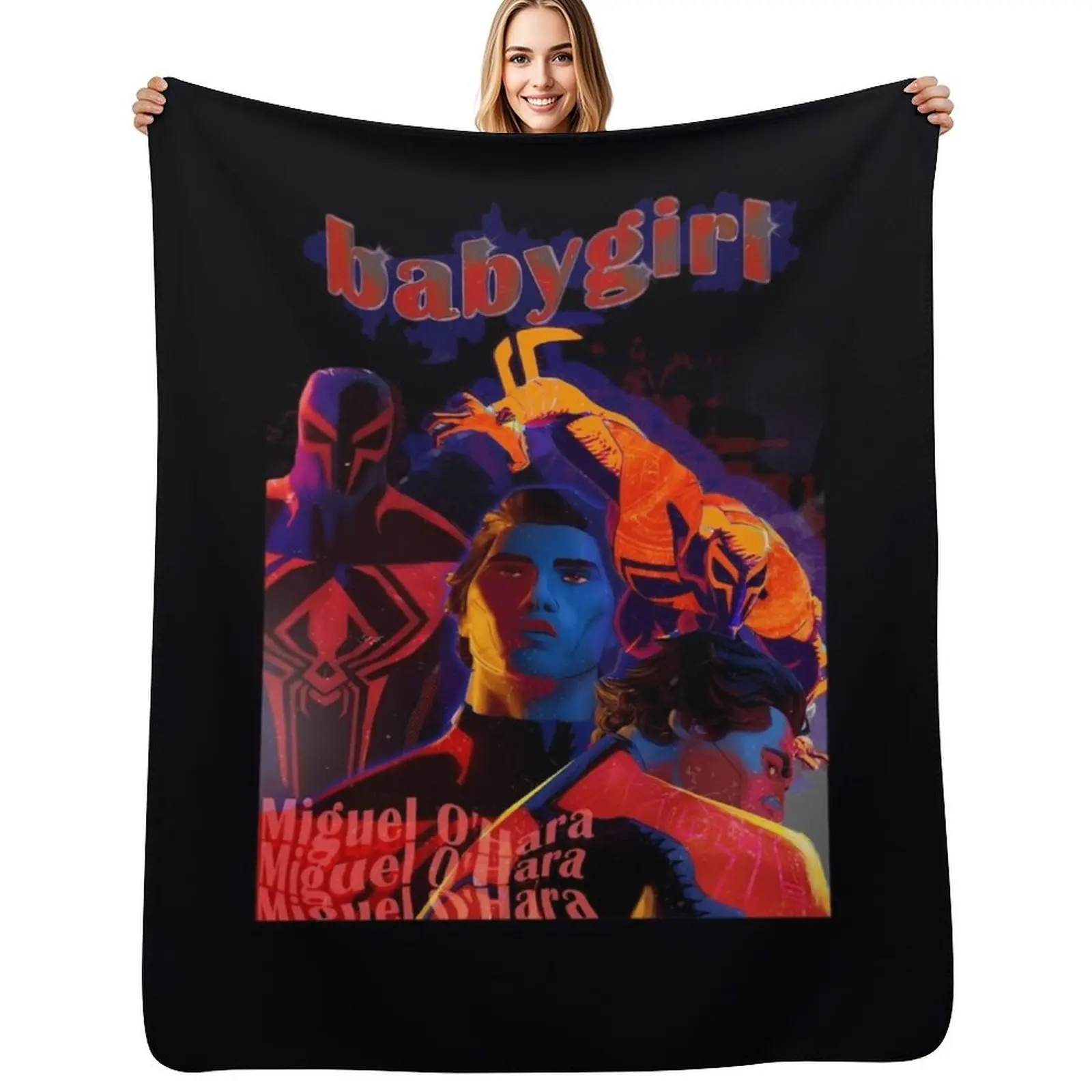 

Miguel O'Hara Ba Throw Blanket Warm Flannel Blanket for Couch Chair Bedroom