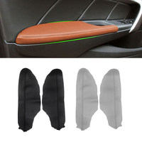 2pcs For Honda Accord 8th Gen Coupe 2008 2009 2010 2011 2012 Microfiber Leather Car Front Door Handle Armrest Panel Cover Trim