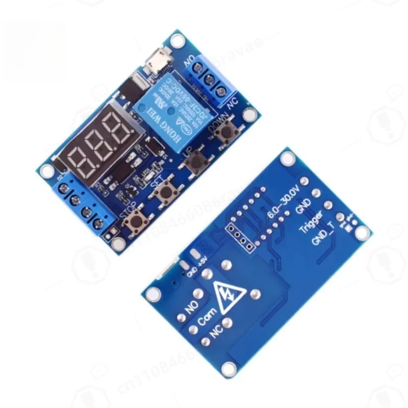 1 Channel Relay Module with USB, Delay Power Off, Trigger Delay & Cycle Timing, Circuit Switch for Electronic DIY Automatic Cont