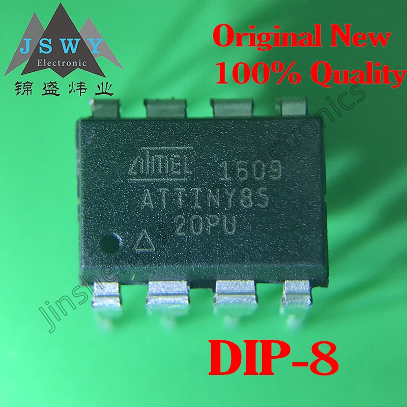 1~100PCS Free Shipping ATTINY85-20PU ATTINY85 Direct Plug DIP-8 MCU 8-bit Microcontroller-MCU Brand New Good Quality Fast Delive