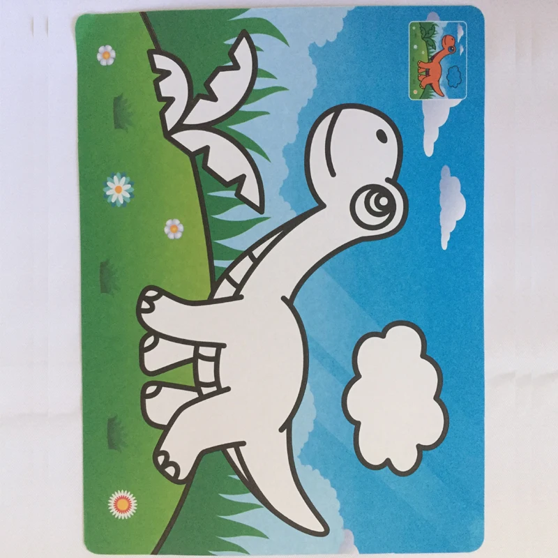 

1 PCS DIY Manual Graffiti Color Handwork Sand Painting Picture With 6 Colorful Bottom Drawing Paint By Hand Baby Science Toys