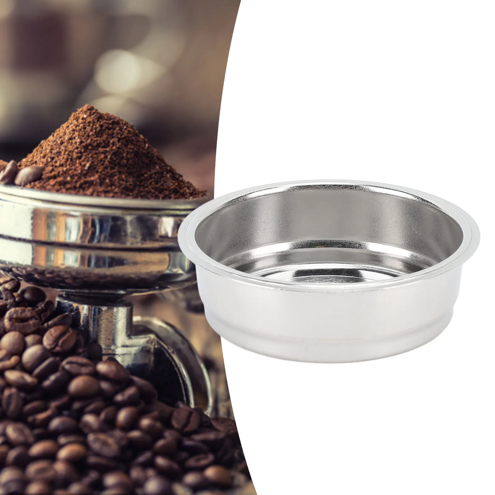 304 Stainless Steel Coffee Filter Basket Portafilter Filter Basket for Semi Automatic Coffee Machine Portafilter