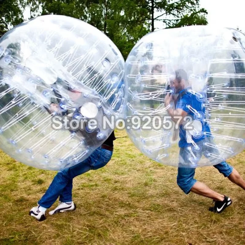 Fabrieksprijs! 1,5 m opblaasbaar bubbelvoetballichaamsinflatiebalpak te koop