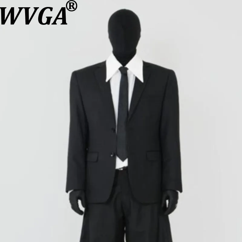 

WVGA Spring Autumn New Man Tide Shoulder Padded Trendy Suit Jacket Niche Chic Casual Turn-Down Collar Balzer Darkwear Ins W15023