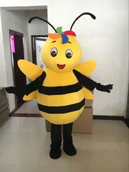 Christmas Bee Hornet Mascot Costume Yellow Bee Mascot Adult Character Costume Cosplay Apparel Wasp Bee Mascot Costume For Hallo