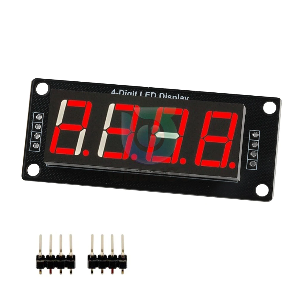 0.56 Inch 4-Digit Digital Display Tube Decimal 7 Segments TM1637 LED Module Board for Arduino Red Green Yellow Blue White