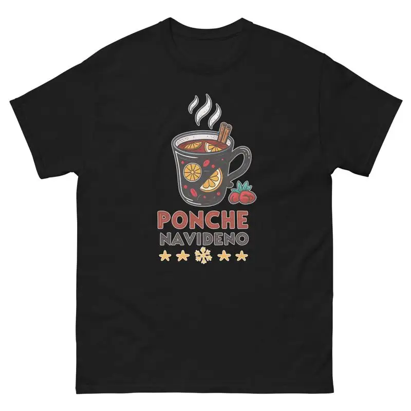 Ponche Navideno comida deliciosa vacaciones comiendo camiseta