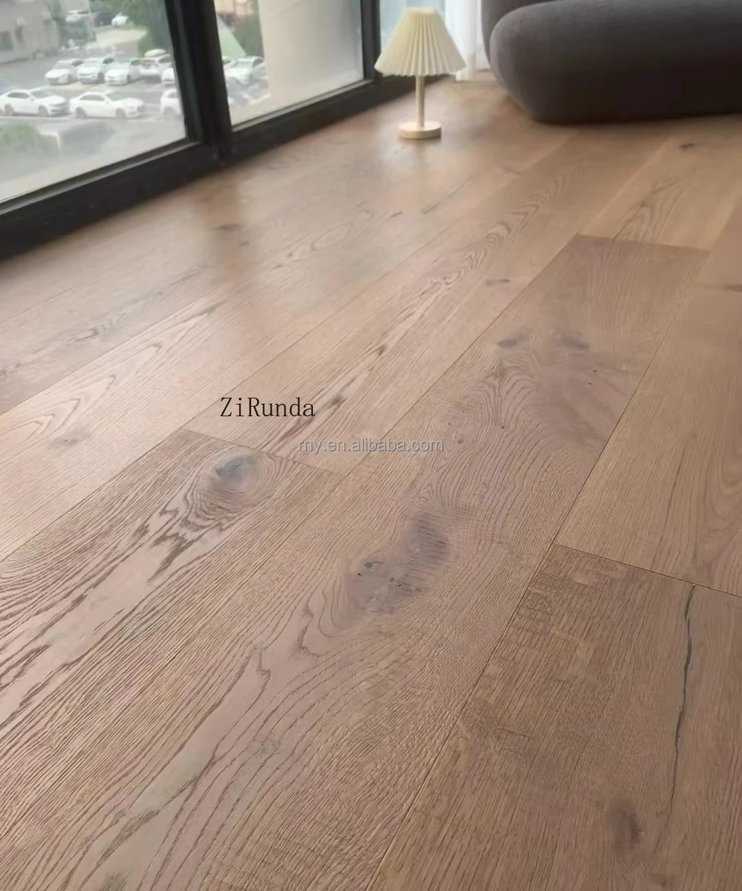 맞춤형 오크 원목 마루 브러쉬드 와이드 보드 190/240/260mm 원목 마루