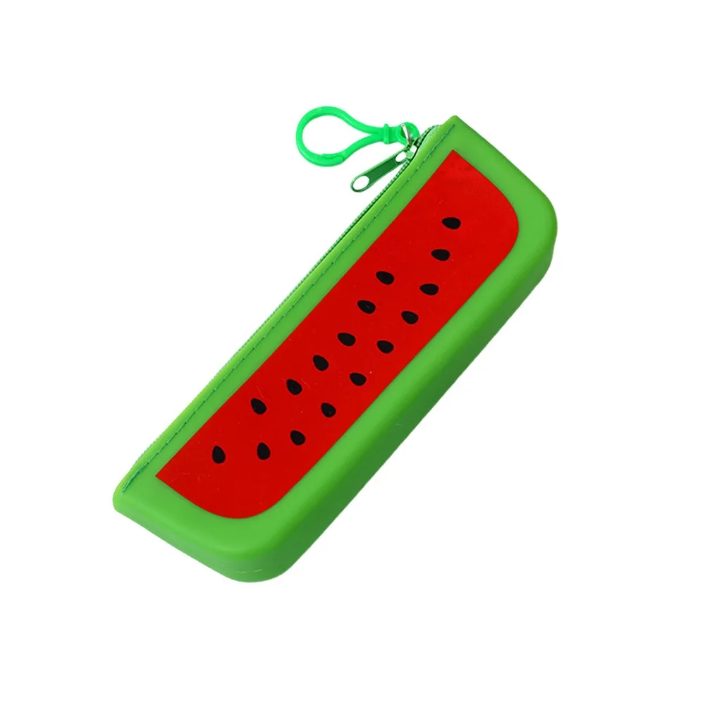 Multifunktionales Silikon-Federmäppchen mit Katzenpfoten-Design, Große Kapazität Stiftetui, Simuliertes Obst Schreibwaren-Organizer für Schüler