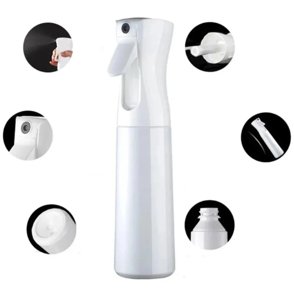 High Pressure Spray Bottle – Refillable Continuous Mist Watering Can, Automatic Salon Barber Water Sprayer for Hair, Plants