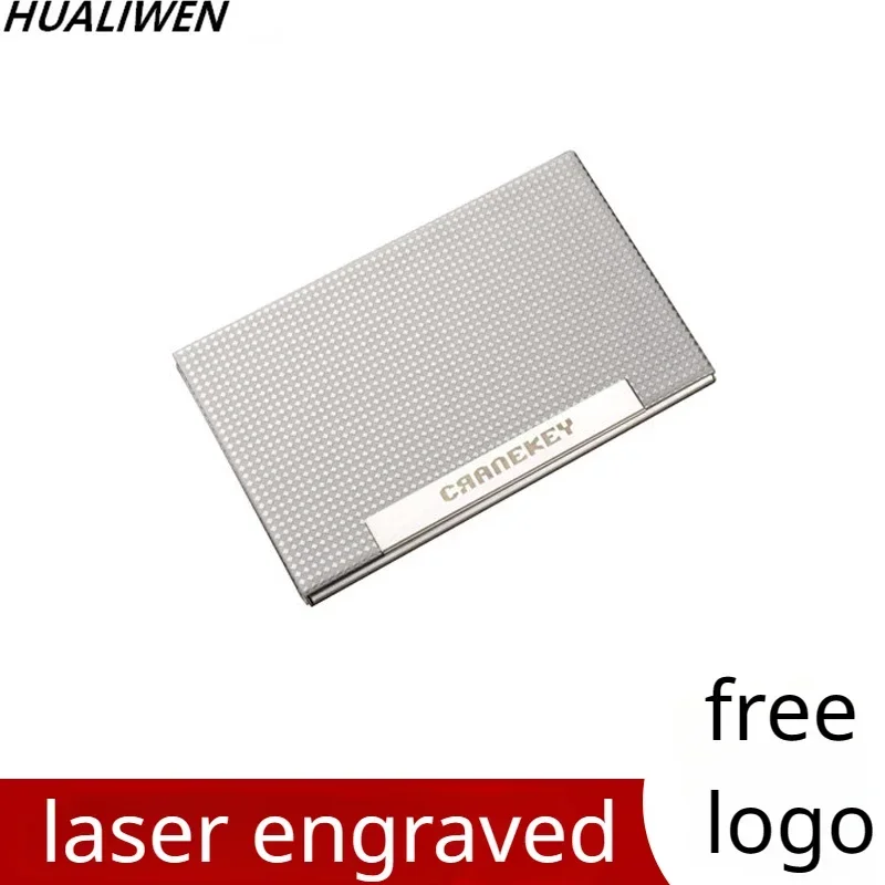 Laser Engraved LOGO Luxury Aluminum Metal Credit Card Case, Ultra-thin Pocket Wallet Card Holder, Business Card Holder