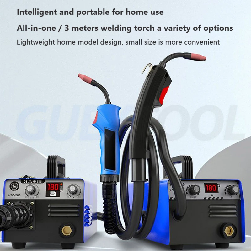 NBC280 Mini Gas-free Welding Machine Welding Semiautomatic Device Gas Welding Carbon Dioxide Gas Shielded Welding Machine