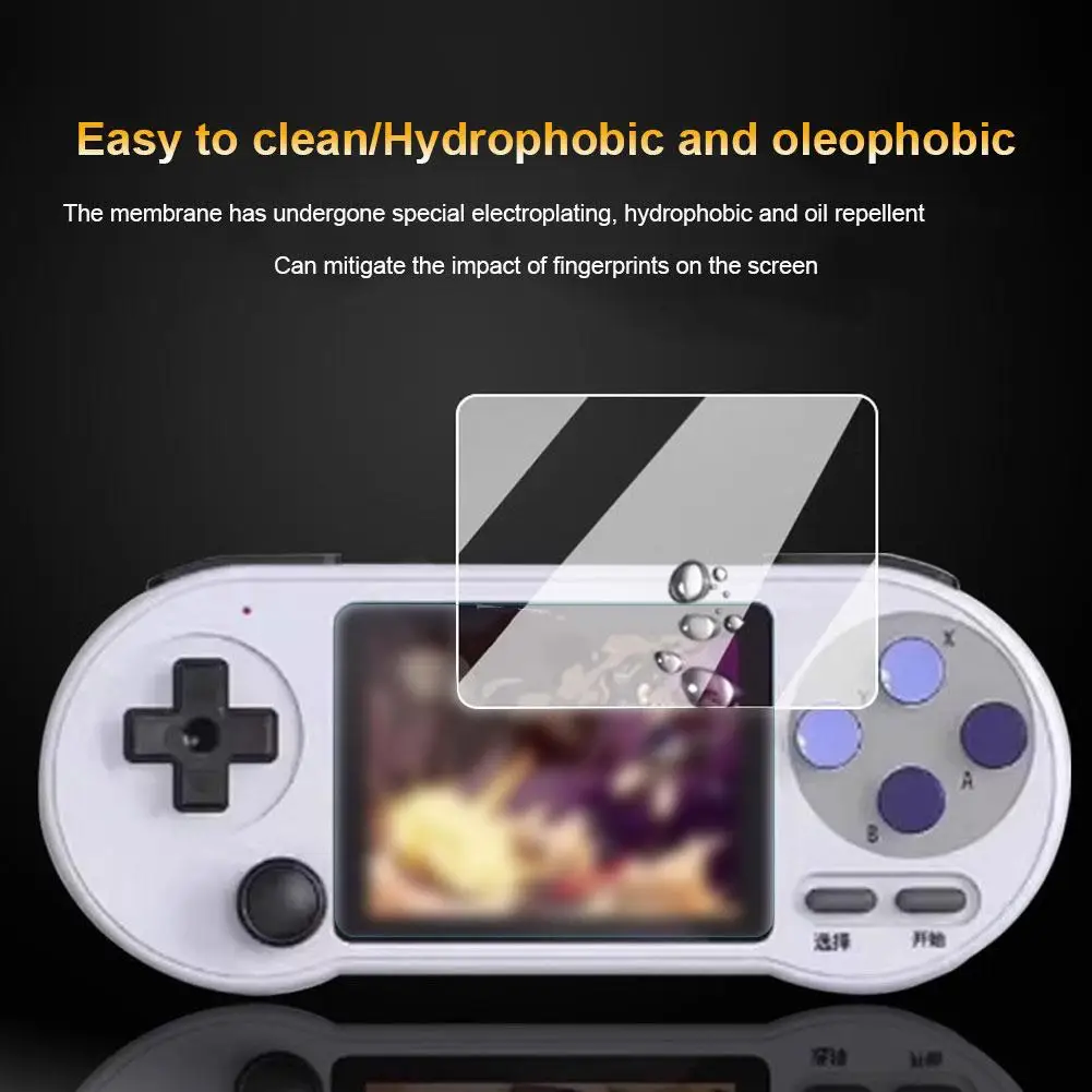 Suitable For SF2000 Handheld Game Console Protective Film 3-inch Nano-explosion-proof Material Protective Film 2pcs Anti-sc M6Z7