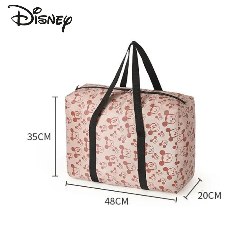 Disney Mickey 2023 New Fashion Travel Bag Cartoon o dużej pojemności artykuły gospodarstwa domowego worek do pakowania wysokiej jakości bagaż podręczny