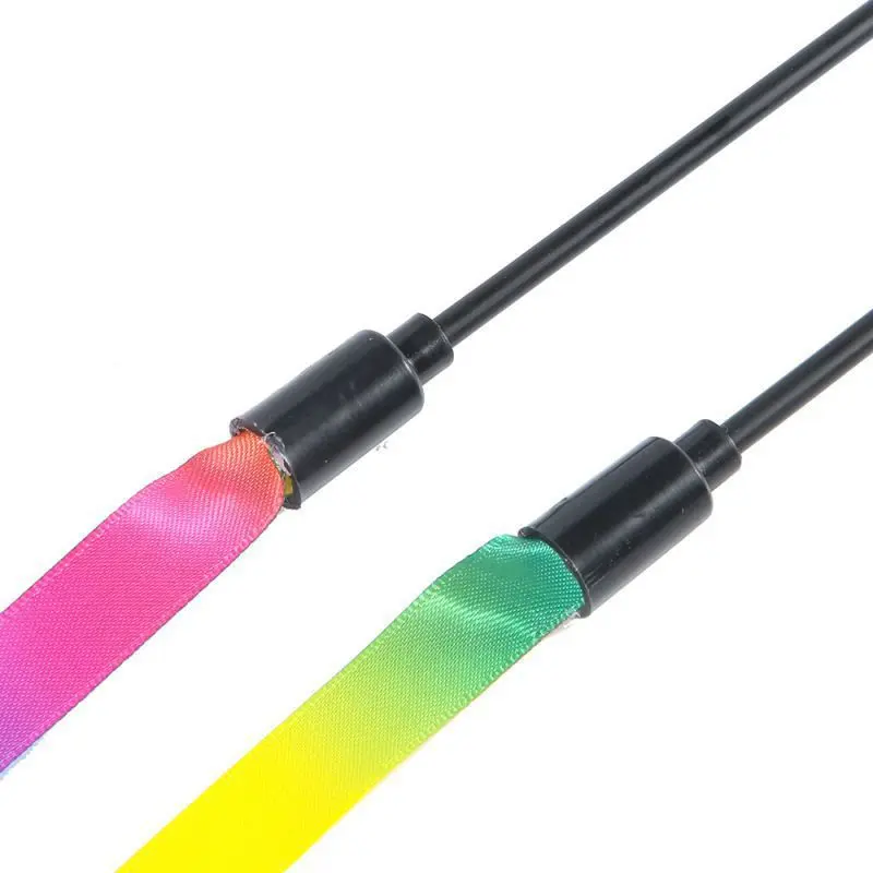 1PCS Pet Cat Toys Cute Funny Rainbow Strips Stick Cat Teaser Wand Pet Toys for Cats Interactive Toys Cat Supplies Pet Products