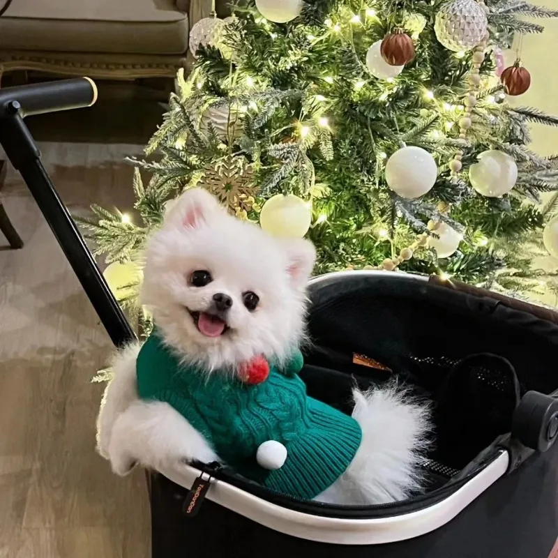 

Pet Winter Christmas Clothes Cute Dog Sweater Dog Casual Warm Knitted Coat Dog Clothes for Small Dogs Puppy Clothing