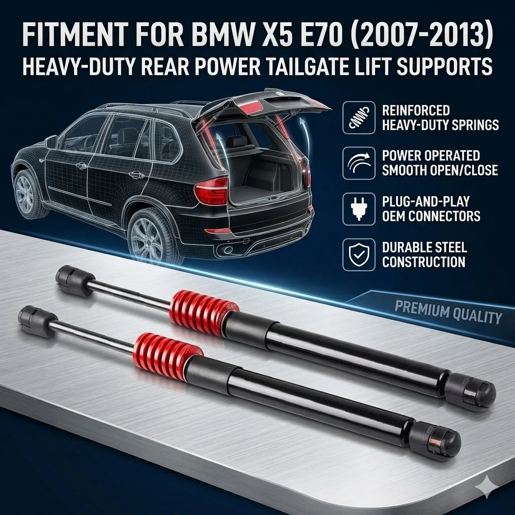 

Амортизаторы задней двери багажника с пружиной для BMW X5 (E70) 2007-2013, газовые пружины-упоры, амортизаторы-демпферы