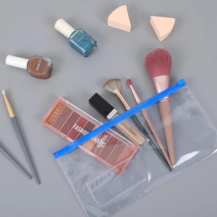 Buste riutilizzabili buste in plastica con cerniera poli da 24 pezzi 9 x 4,7 Ihes formato A6 10 Colo per forniture per ufficio