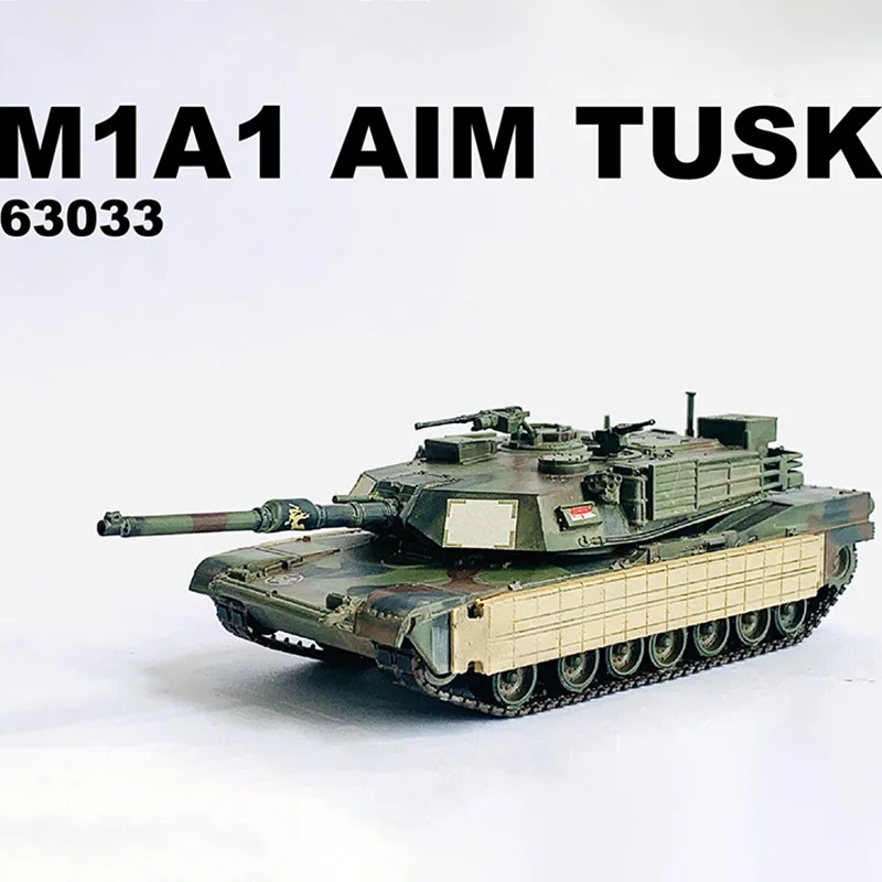 

1:72 Scale Plastics M1A1 AIM TUSK Armored Transport Vehicle Tank Chariot Model Militarized Combat Track Type Classics Adult Gift