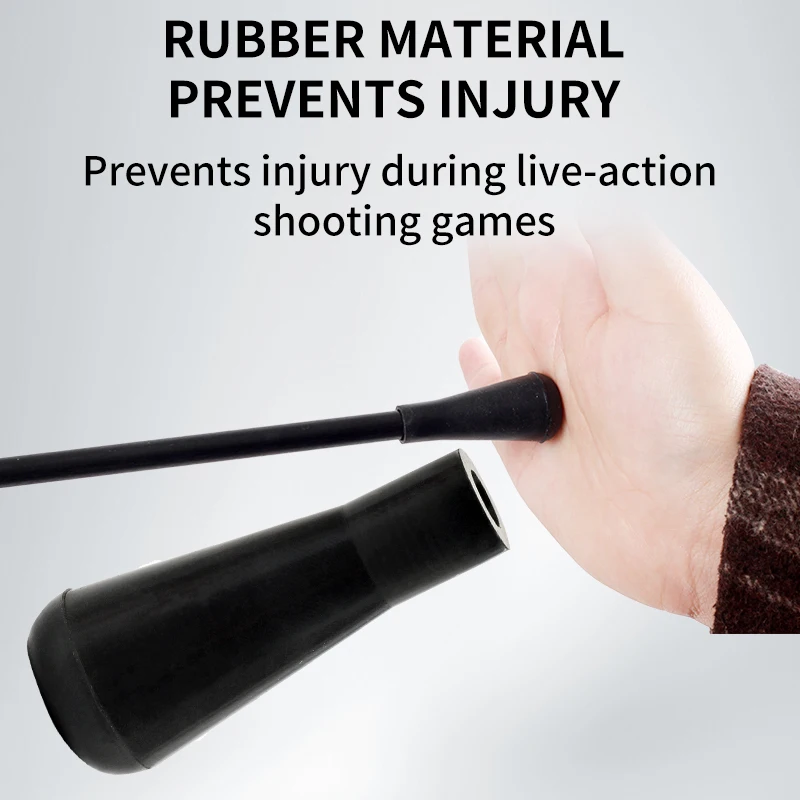 12PCS Rubber Arrowhead Safety Soft Arrow Tip Easy Install for 6mm/8mm Arrow Shaft Outdoor Shooting Game Accessories