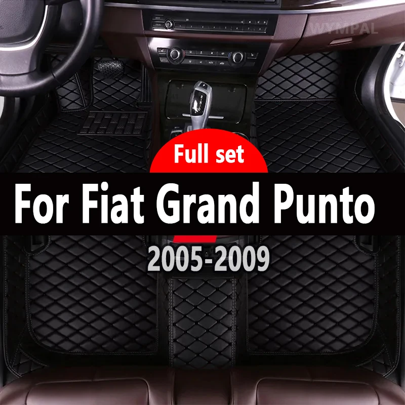 Car Floor Mats For Fiat Grand Punto Project 199 2005~2009 3door Tapetes Para Carro Alfombrillas Coche Car Mats Car Accessories